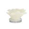 6" White Polystone Small Textured Coral Sculpture with Clear Acrylic Base